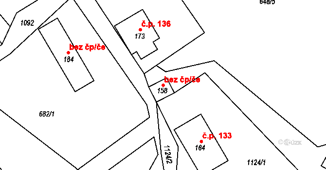 Sobotín 44953275 na parcele st. 158 v KÚ Rudoltice u Sobotína, Katastrální mapa