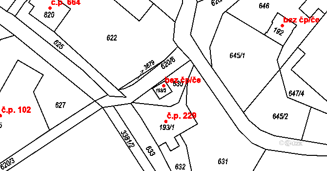 Rtyně v Podkrkonoší 49055275 na parcele st. 193/2 v KÚ Rtyně v Podkrkonoší, Katastrální mapa