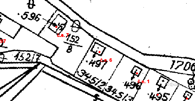 Krucemburk 38713276 na parcele st. 497 v KÚ Krucemburk, Katastrální mapa