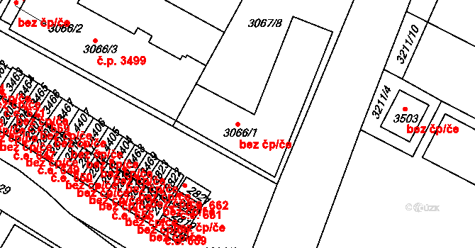 Havlíčkův Brod 4430 na parcele st. 3066/1 v KÚ Havlíčkův Brod, Katastrální mapa