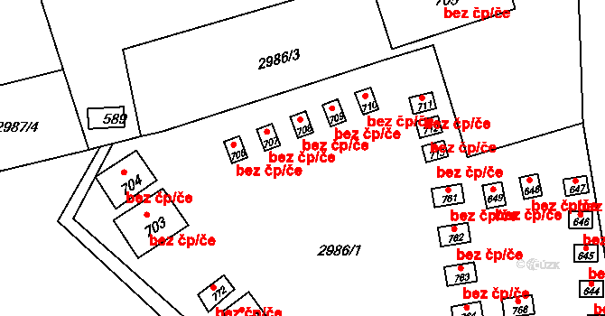 Bečov nad Teplou 48265276 na parcele st. 708 v KÚ Bečov nad Teplou, Katastrální mapa