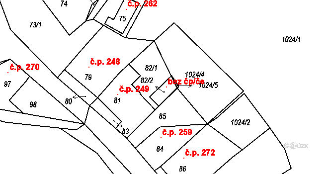 Stonařov 103694277 na parcele st. 82/2 v KÚ Stonařov, Katastrální mapa