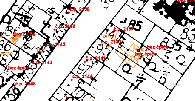Podlusky 2139, Roudnice nad Labem na parcele st. 95 v KÚ Podlusky, Katastrální mapa