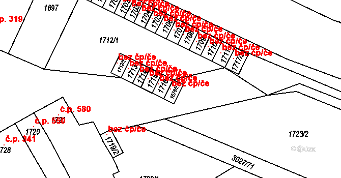 Pohořelice 116553278 na parcele st. 1676/2 v KÚ Pohořelice nad Jihlavou, Katastrální mapa