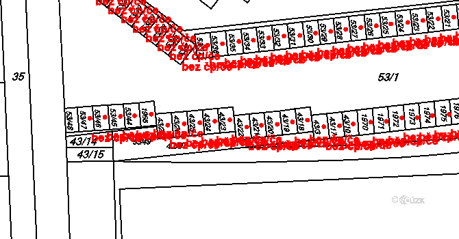 Brno 42559278 na parcele st. 43/23 v KÚ Štýřice, Katastrální mapa