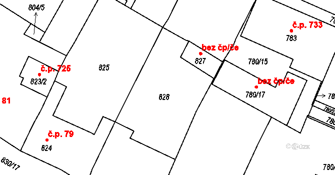 Lednice 47084278 na parcele st. 828 v KÚ Lednice na Moravě, Katastrální mapa