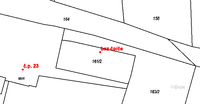 Jeseník nad Odrou 48959278 na parcele st. 161/2 v KÚ Polouvsí, Katastrální mapa