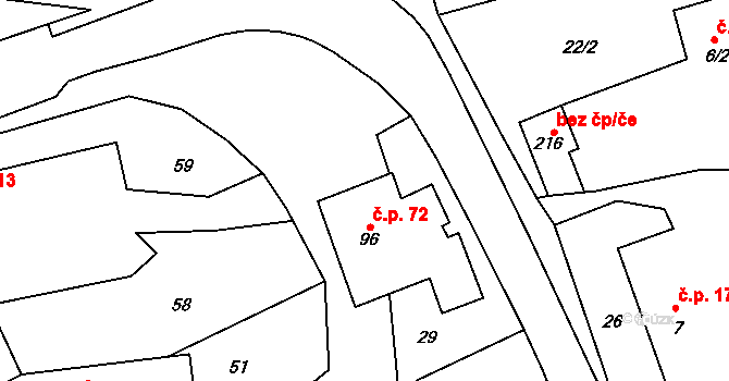 Ratměřice 73, Katastrální mapa