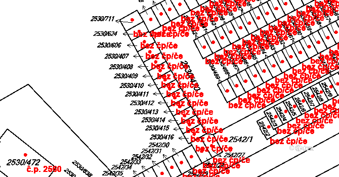 Opava 41754280 na parcele st. 2530/411 v KÚ Opava-Předměstí, Katastrální mapa
