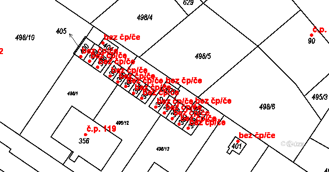 Čelákovice 43015280 na parcele st. 403 v KÚ Sedlčánky, Katastrální mapa