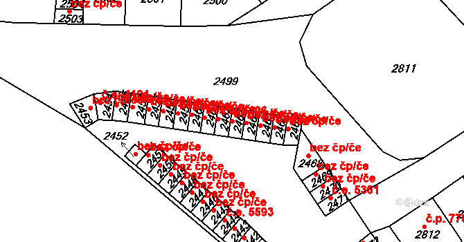 Ústí nad Labem 44728280 na parcele st. 2463 v KÚ Střekov, Katastrální mapa