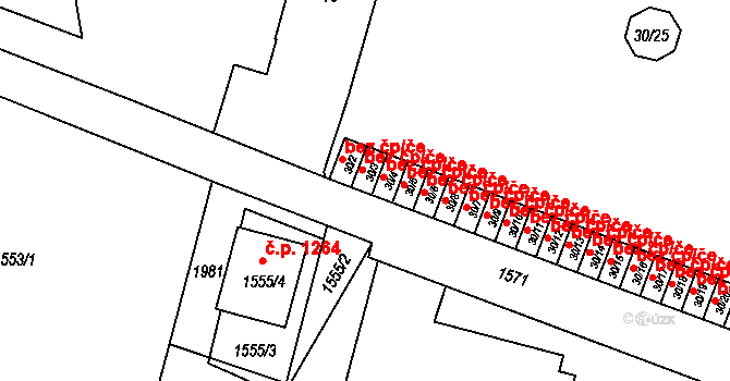 Kosmonosy 45289280 na parcele st. 30/3 v KÚ Kosmonosy, Katastrální mapa