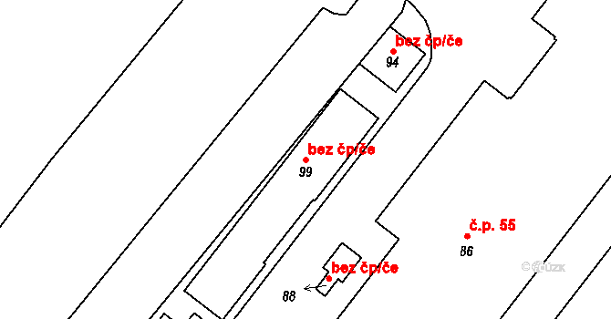 Opařany 47442280 na parcele st. 99 v KÚ Olší u Opařan, Katastrální mapa