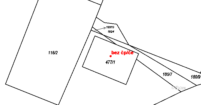 Jarošov nad Nežárkou 47552280 na parcele st. 477/1 v KÚ Jarošov nad Nežárkou, Katastrální mapa