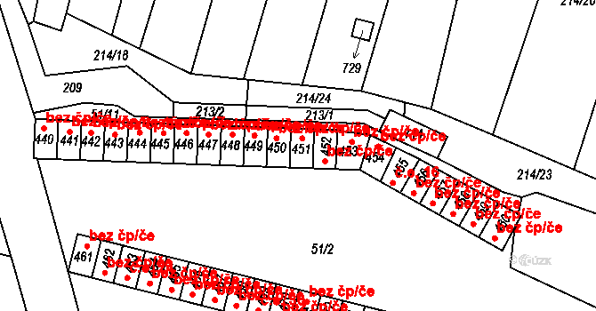 Dobroměřice 47708280 na parcele st. 451 v KÚ Dobroměřice, Katastrální mapa