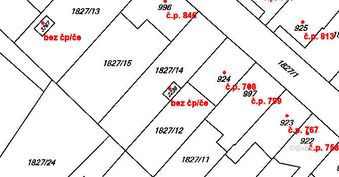 Náchod 40104281 na parcele st. 2236 v KÚ Náchod, Katastrální mapa