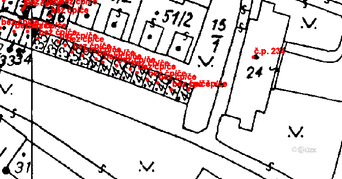 Heřmanova Huť 42468281 na parcele st. 47 v KÚ Vlkýš, Katastrální mapa
