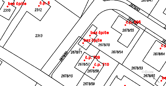 Rapotín 43336281 na parcele st. 2678/71 v KÚ Rapotín, Katastrální mapa