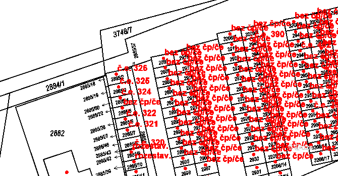 Orlová 43950281 na parcele st. 2890 v KÚ Horní Lutyně, Katastrální mapa