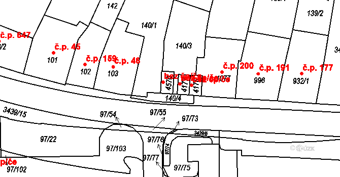 Klatovy 45176281 na parcele st. 4570 v KÚ Klatovy, Katastrální mapa