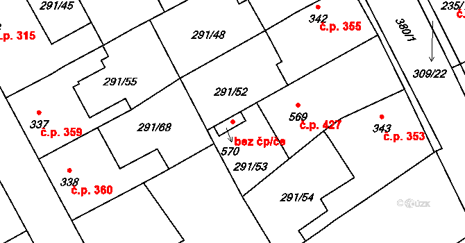 Černčice 46258281 na parcele st. 570 v KÚ Černčice u Loun, Katastrální mapa