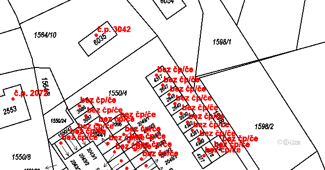 Šumperk 48521281 na parcele st. 2647 v KÚ Šumperk, Katastrální mapa