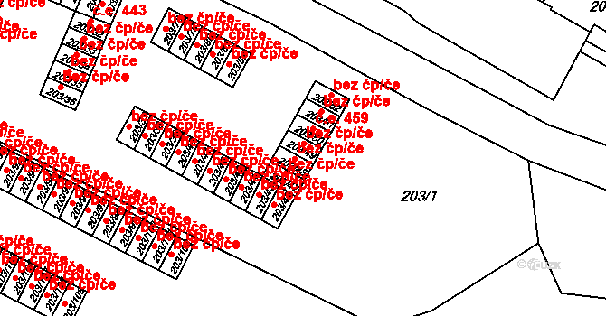 Tachov 50021281 na parcele st. 203/49 v KÚ Tachov, Katastrální mapa