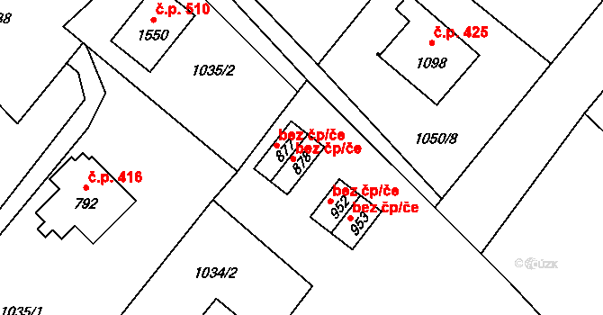 Třinec 40205282 na parcele st. 877 v KÚ Konská, Katastrální mapa