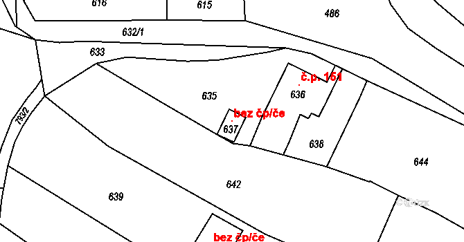 Otaslavice 42763282 na parcele st. 637 v KÚ Otaslavice, Katastrální mapa