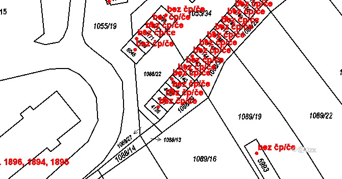 Hranice 44678282 na parcele st. 4138 v KÚ Hranice, Katastrální mapa