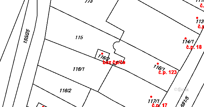 Nechanice 46304282 na parcele st. 116/2 v KÚ Nechanice, Katastrální mapa