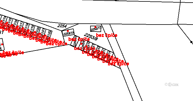 Plzeň 46518282 na parcele st. 2253/12 v KÚ Doubravka, Katastrální mapa