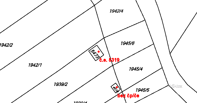 Dvůr Králové nad Labem 5319 na parcele st. 5473 v KÚ Dvůr Králové nad Labem, Katastrální mapa