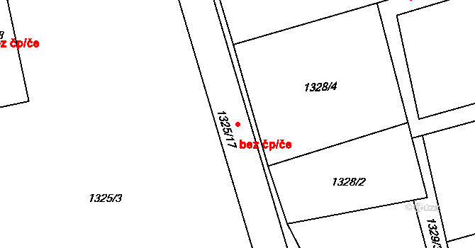 Karviná 38224283 na parcele st. 1325/17 v KÚ Darkov, Katastrální mapa