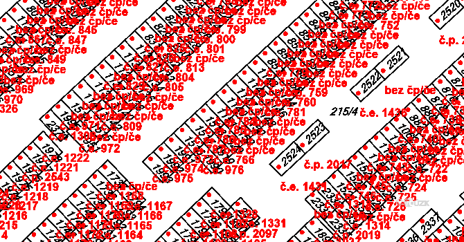Sezimovo Ústí 42308283 na parcele st. 1152 v KÚ Sezimovo Ústí, Katastrální mapa
