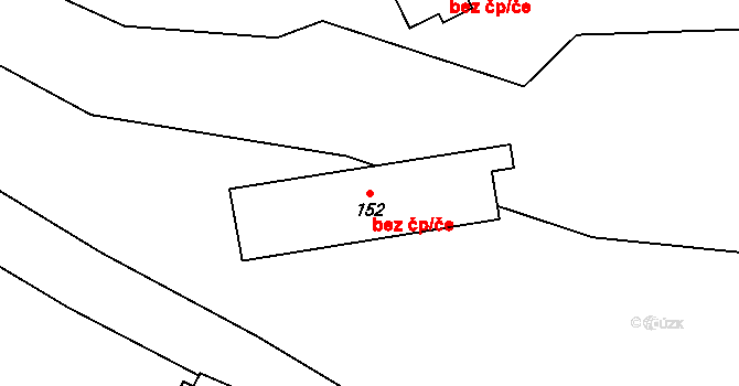 Bernartice 44866283 na parcele st. 152 v KÚ Bečkov, Katastrální mapa