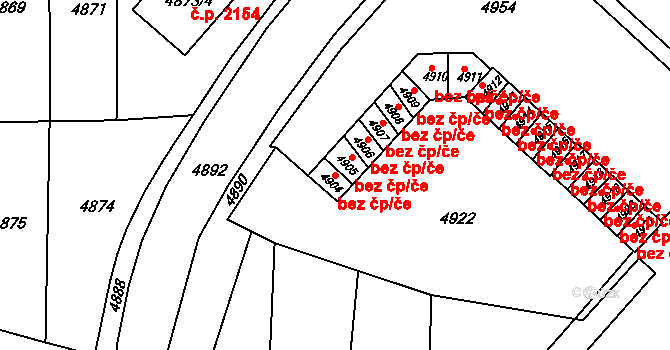 Krnov 45624283 na parcele st. 4904 v KÚ Krnov-Horní Předměstí, Katastrální mapa