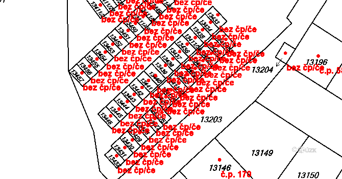 Plzeň 46353283 na parcele st. 13411/47 v KÚ Plzeň, Katastrální mapa