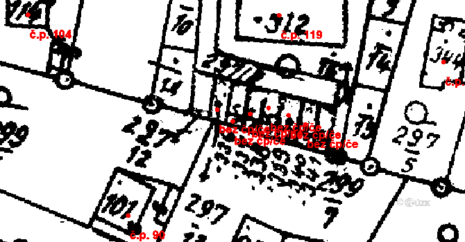 Velichovky 46567283 na parcele st. 337 v KÚ Velichovky, Katastrální mapa