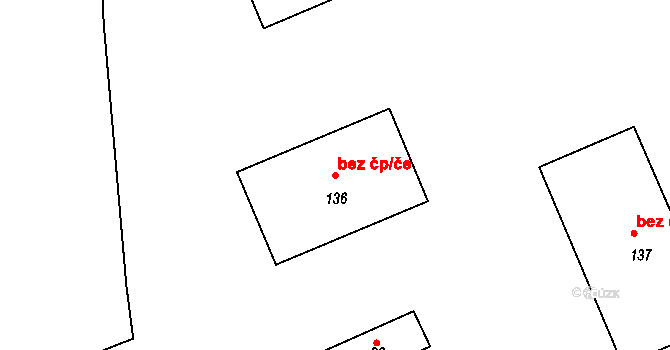 Okrouhlá 48830283 na parcele st. 136 v KÚ Okrouhlá u Chebu, Katastrální mapa