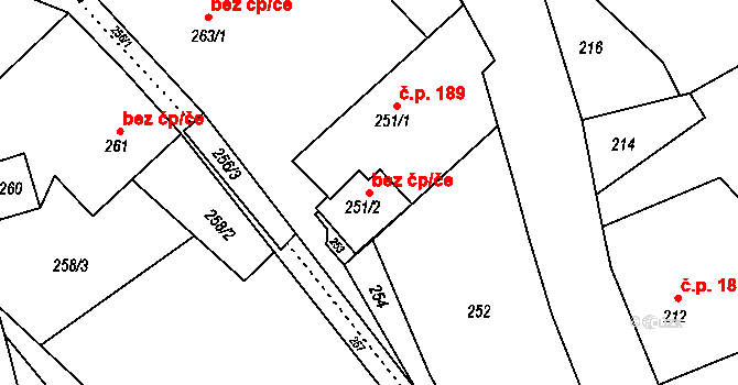 Rýmařov 48911283 na parcele st. 251/2 v KÚ Janušov, Katastrální mapa