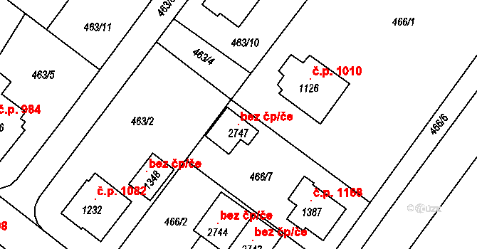 Třebechovice pod Orebem 97662283 na parcele st. 2747 v KÚ Třebechovice pod Orebem, Katastrální mapa