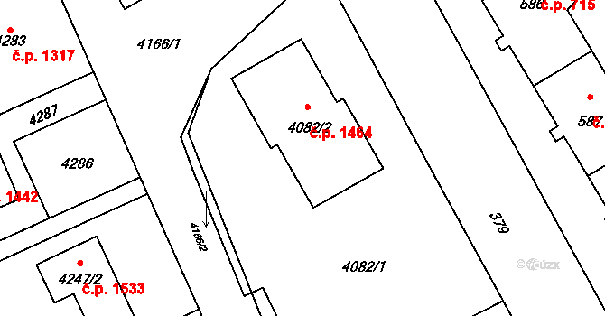 Město 1464, Havířov na parcele st. 4082/2 v KÚ Havířov-město, Katastrální mapa
