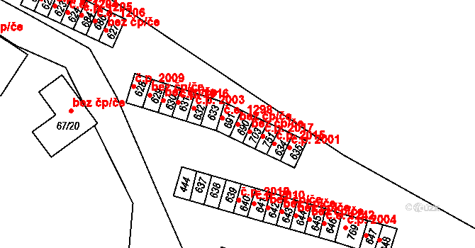 Černčice 40025284 na parcele st. 690 v KÚ Černčice u Loun, Katastrální mapa