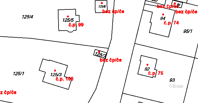Praha 41738284 na parcele st. 125/7 v KÚ Křeslice, Katastrální mapa