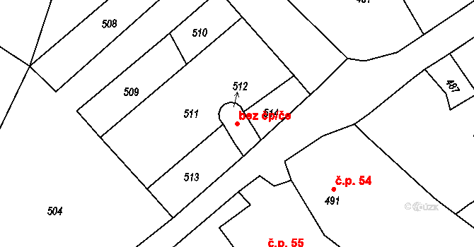 Štáblovice 43775284 na parcele st. 512 v KÚ Štáblovice, Katastrální mapa