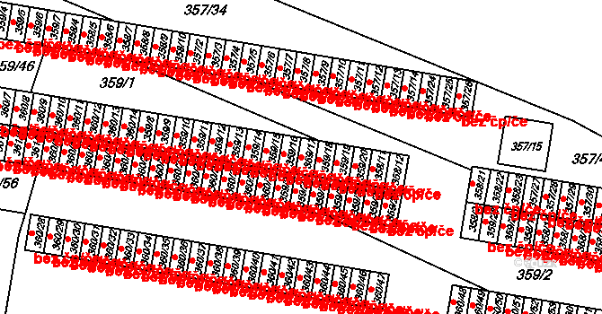 Rousínov 120 na parcele st. 359/17 v KÚ Rousínov u Vyškova, Katastrální mapa