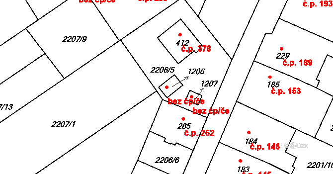 Zliv 46946284 na parcele st. 1206 v KÚ Zliv u Českých Budějovic, Katastrální mapa