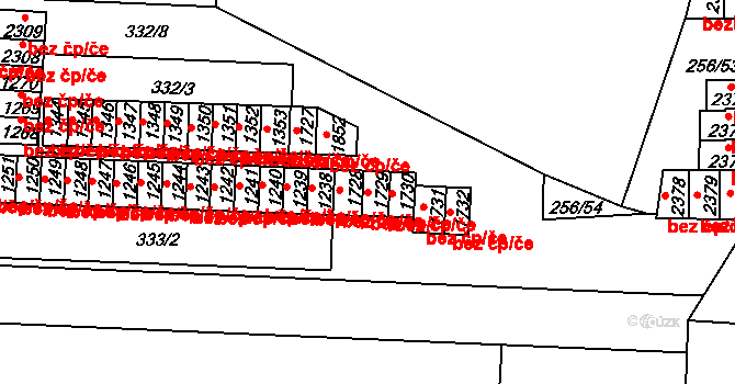 Přeštice 47403284 na parcele st. 1729 v KÚ Přeštice, Katastrální mapa
