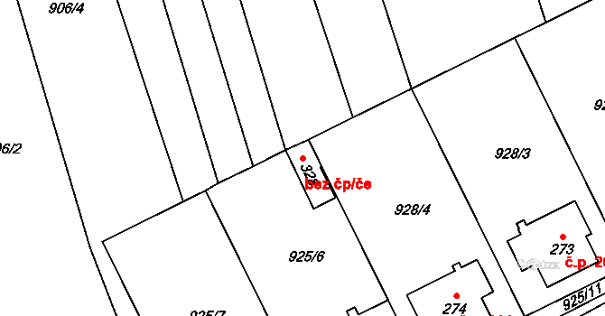 Kunovice 93255284 na parcele st. 328 v KÚ Kunovice, Katastrální mapa